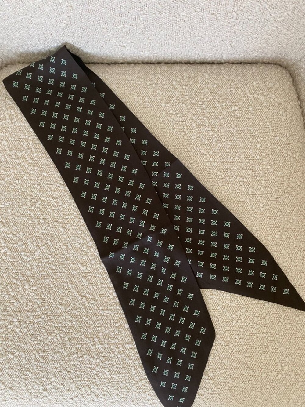 NWT Madewell silk scarf in 'molasses' - Picture 3 of 7